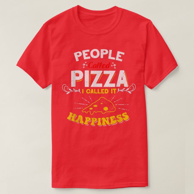 Camiseta Pizza 1198  (Diseño del anverso)