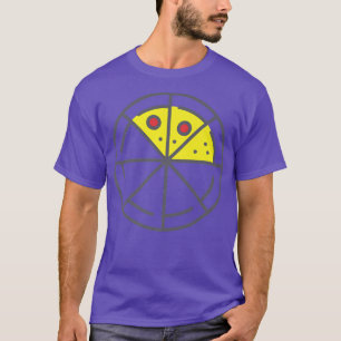 Camiseta Pizza 3 rebanadas Cheese Pepperoni Funny Geometric