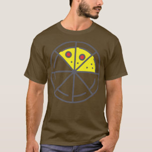 Camiseta Pizza 3 rebanadas Cheese Pepperoni Funny Geometric