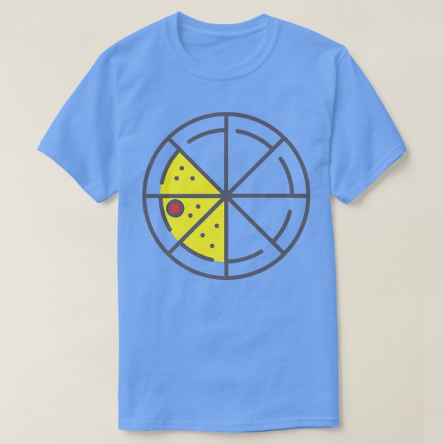 Camiseta Pizza 3 rebanadas Cheese Pepperoni Funny Geometric (Diseño del anverso)