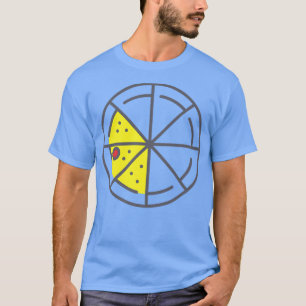 Camiseta Pizza 3 rebanadas Cheese Pepperoni Funny Geometric