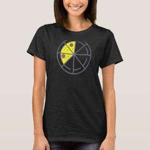 Camiseta Pizza 3 Slices Queso Pepperoni Comida Geométrica