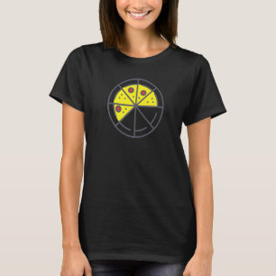 Camiseta Pizza 5 rebanadas Cheese Pepperoni Funny Geometric