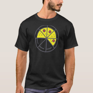 Camiseta Pizza 5 rebanadas Cheese Pepperoni Funny Geometric