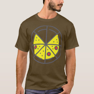 Camiseta Pizza 6 Slices Quese Pepperoni Funny Geométrico Pa