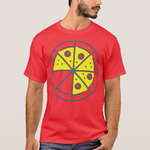 Camiseta Pizza 6 Slices Quese Pepperoni Funny Geométrico Pa