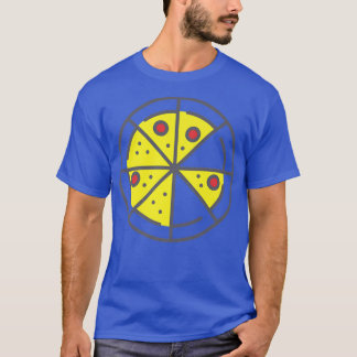 Camiseta Pizza 6 Slices Quese Pepperoni Funny Geométrico Pa
