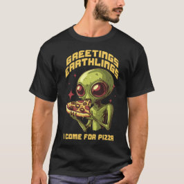 Camiseta Pizza alimenticia alienígena