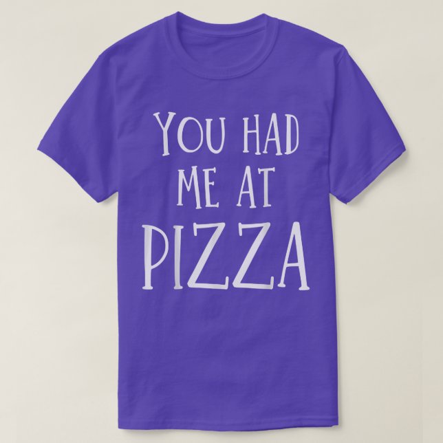 Camiseta Pizza Alimentos Italianos 20193866 (Diseño del anverso)