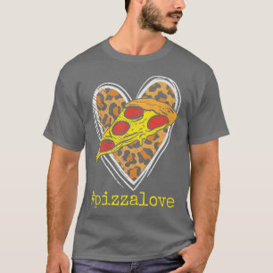 Camiseta Pizza Amo Comer Pizza Leopard Chicas de la imagen