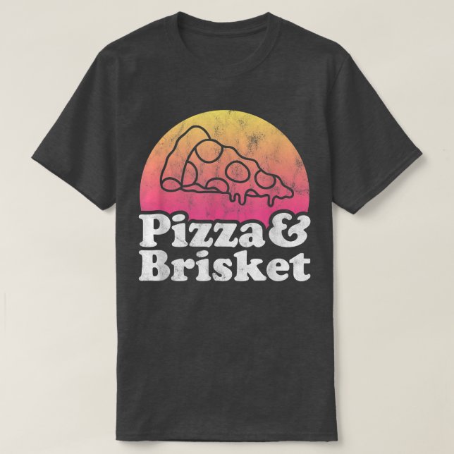 Camiseta Pizza and Brisket  (Diseño del anverso)