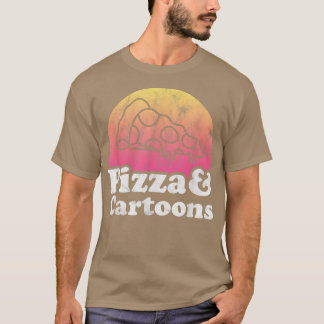 Camiseta Pizza and Cartoons or Cartoon T-Shirt
