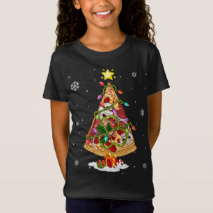 Camiseta Pizza Árbol de Navidad Enciende Navidad Hombres Ni
