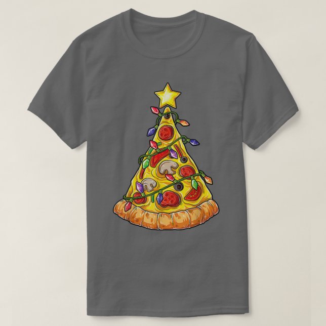 Camiseta Pizza Árbol de Navidad Enciende Navidad Niños Crus (Diseño del anverso)