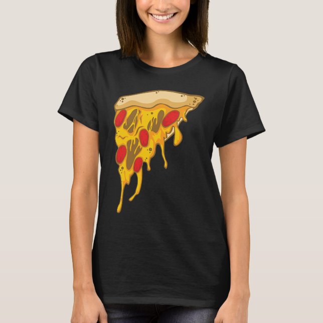 Camiseta Pizza aterradora para Halloween (Anverso)