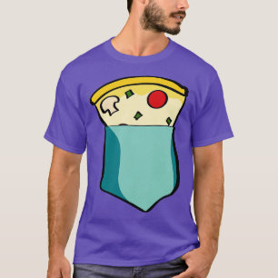 Camiseta Pizza Bag Pocket Fast Food Divertido