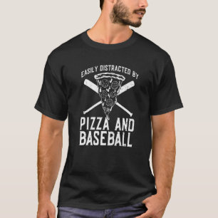 Camiseta Pizza Baker Que Ama El Béisbol Y La Pizza Haciendo