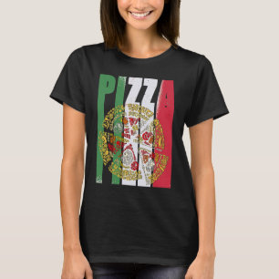Camiseta Pizza Bandera de Italia Pizzeria Pizza Baker Pizza