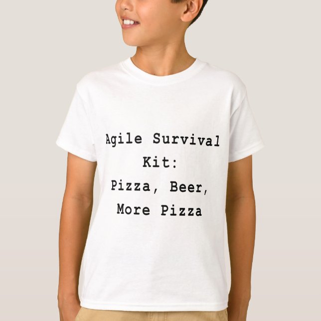 Camiseta Pizza Beer Scrum Agile Project Management Funny PM (Anverso)