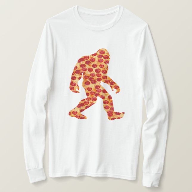 Camiseta Pizza Bigfoot (Anverso del diseño)