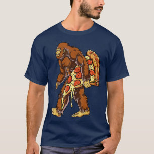 Camiseta Pizza Bigfoot Funny Hombres Mujeres Amantes De La 