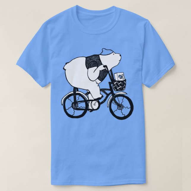 Camiseta Pizza Bike Bear  (Diseño del anverso)
