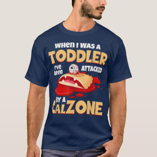 Camiseta Pizza Calzone ataca a un niño pequeño Panzerotti 