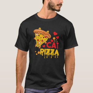 Camiseta Pizza Cat Fast Food Lover Pie Eater Foodie Hombres