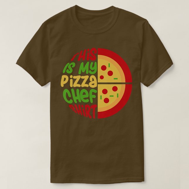 Camiseta Pizza Chef Comida Italiana Pizza (Diseño del anverso)