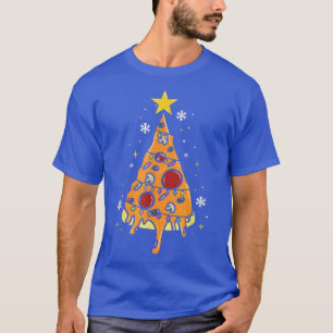 Camiseta Pizza Christmas Tree Lights Xmas3094