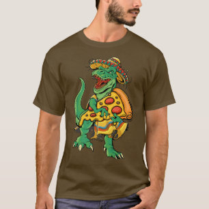 Camiseta Pizza Cinco de Mayo Niños Dinosaurio T re Somber