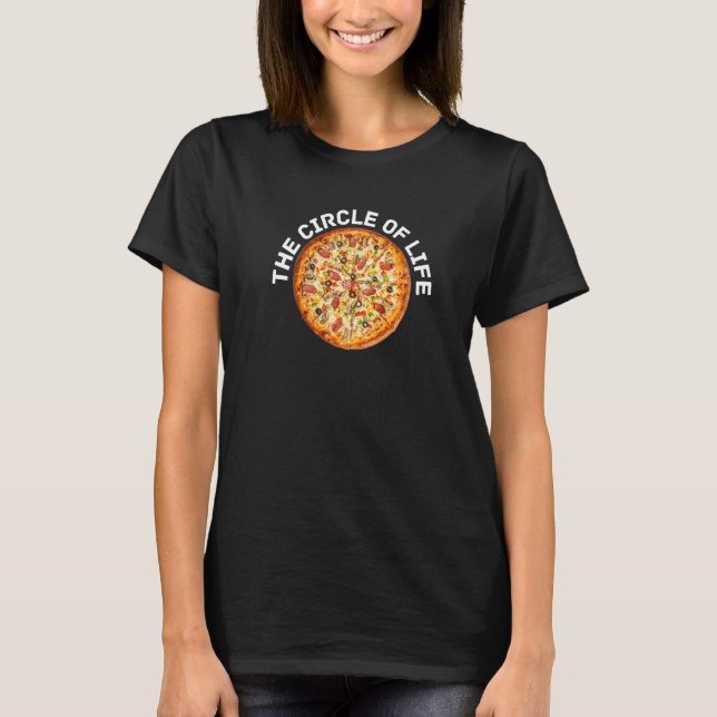 Camiseta Pizza Círculo de vida (Anverso)