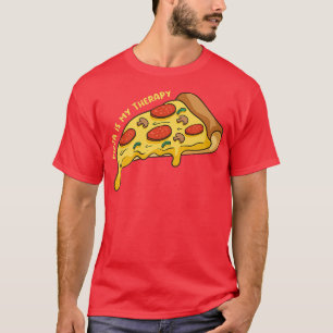 Camiseta Pizza como terapia Ironía Pizza Chef comida italia