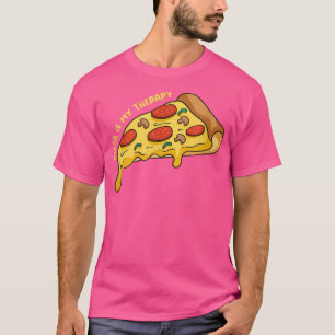 Camiseta Pizza como terapia Ironía Pizza Chef comida italia