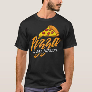 Camiseta Pizza Como Terapia Pizza Irónica Haciendo Chef 142