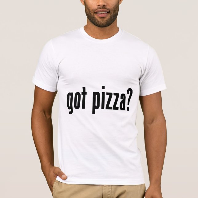 Camiseta ¿pizza conseguida? (Anverso)