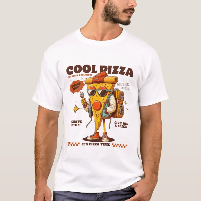 Camiseta Pizza Cool (Anverso)