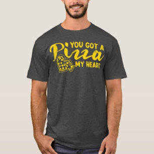 Camiseta Pizza Corazón divertido, regalo de San Valentín pa