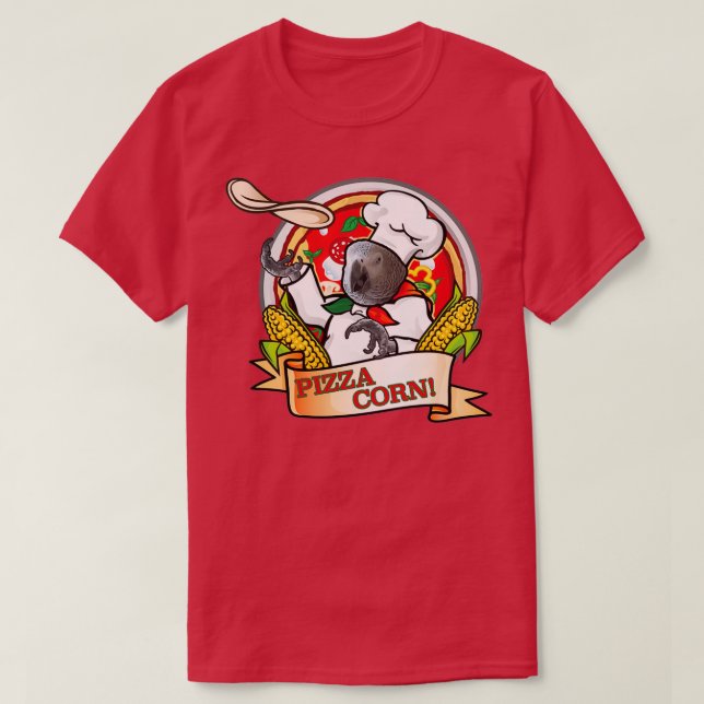 Camiseta Pizza Corn (Diseño del anverso)