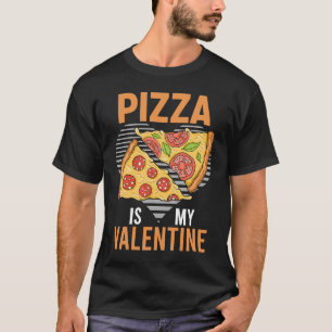 Camiseta Pizza Cute Es Mi Comida Corazón De San Valentín Pi
