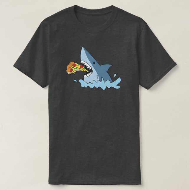 Camiseta Pizza de Comer Tiburón 1447  (Diseño del anverso)