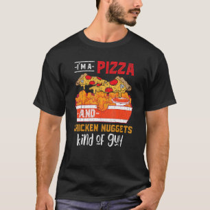 Camiseta Pizza de comida rápida Nuggets de pollo Foodie Nu