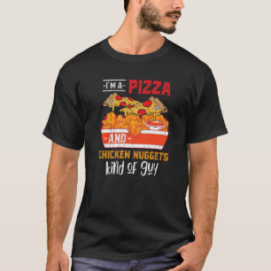 Camiseta Pizza de Comida Rápida Nuggets de Pollo Foodie Nug