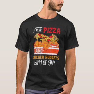 Camiseta Pizza de comida rápida Pollos de pollo Nuggets Pol