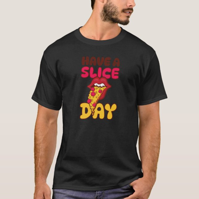Camiseta Pizza De Diversión De Un Día De La Raza (Anverso)