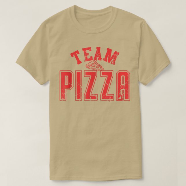 Camiseta Pizza de equipo coincidiendo Me encanta el amante  (Diseño del anverso)