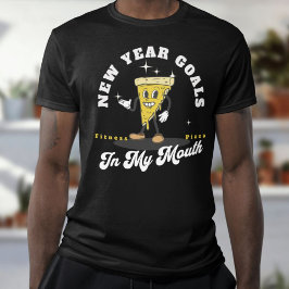 Camiseta Pizza de fitness en mi boca - Resolución de Año Nu