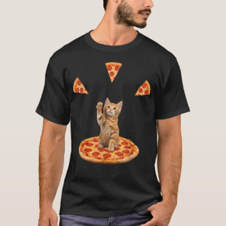 Camiseta Pizza de Gato Pizza Amante de Gatos Divertido