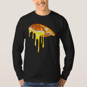 Camiseta Pizza de goteo de queso de zona calzonera