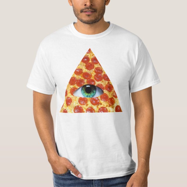 Camiseta Pizza de Illuminati (Anverso)